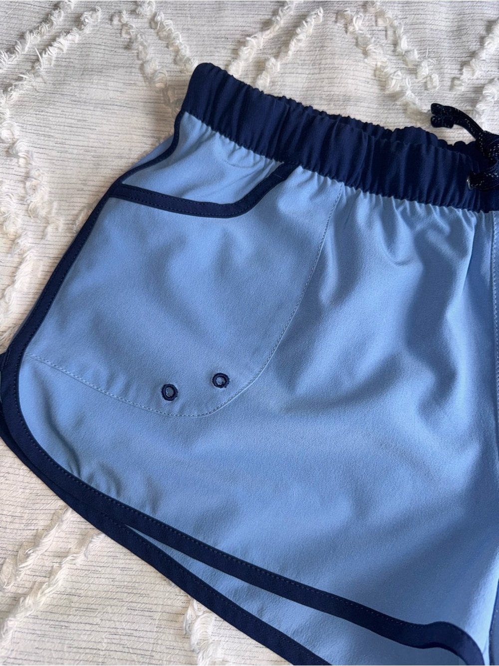 Vintage Y2K Patagonia Women’s Surf / Swim Shorts – Powder Blue & Navy – L - Picture 3 of 12